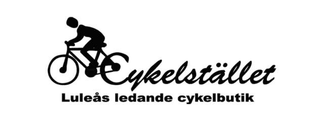 Cykelstället logotyp med cyklist